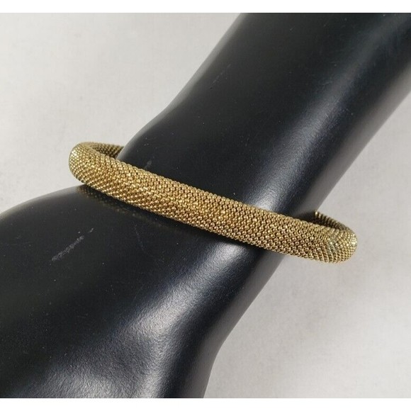 Fossil 7" Bracelet Gold Tone Wrap Bracelet with Polished Gold Ball - Picture 5 of 12